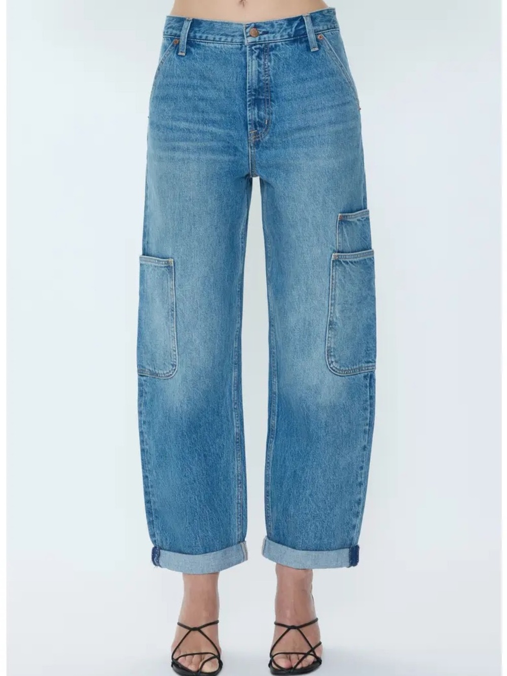 Pistola Sonny High Rise Barrel Jean - Coastal Fade